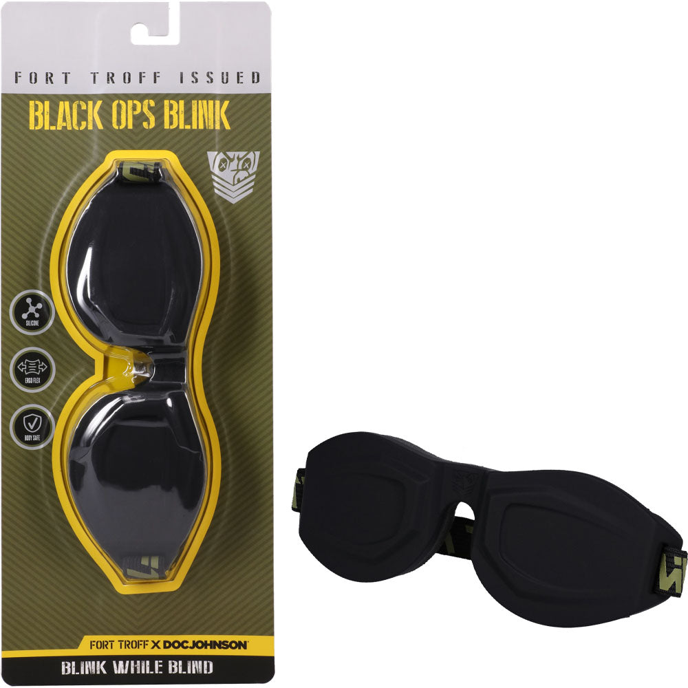 Doc Johnson Fort Troff Ops Blink Eyemask Restraint Black Doc Johnson