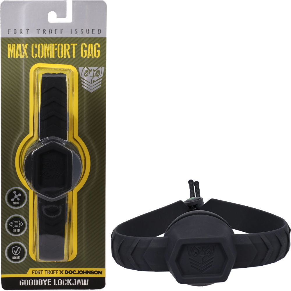 Doc Johnson Fort Troff Max Comfort Gag Mouth Restraint Black Doc Johnson