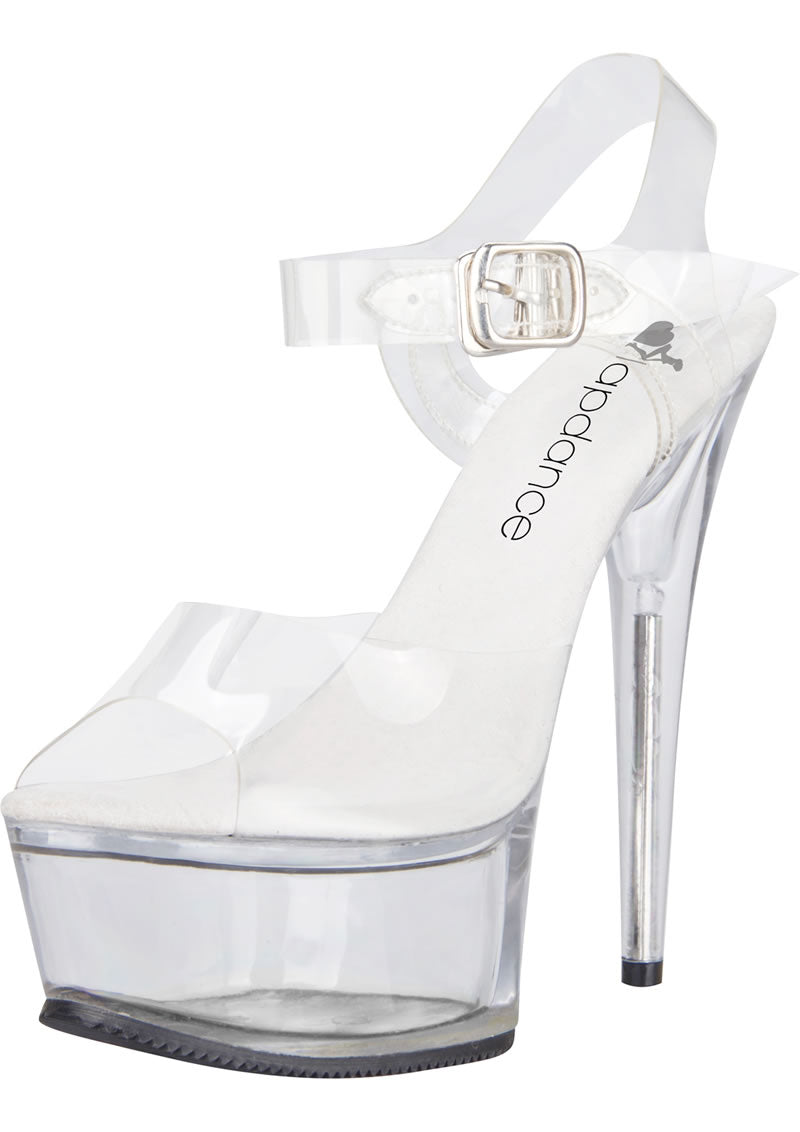 Lapdance Clear Platform Sandal With Quick Release Strap 6 inches Heel Xgen Products Main image