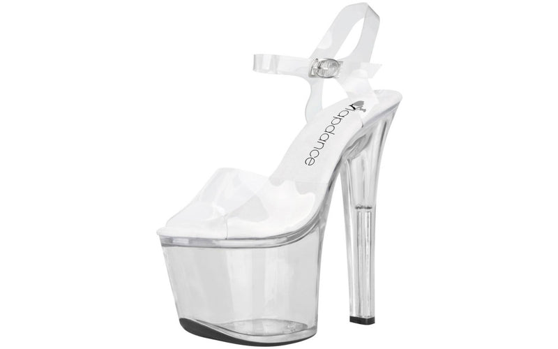 Lapdance Clear Platform Sandal With Quick Release Strap 7 Inches Heel