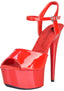 Lapdance Red Platform Sandal With Quick Release Strap 6 Inch Heel Xgen Products