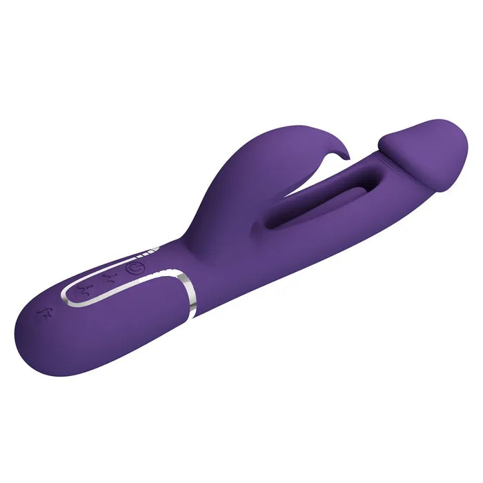 Party Up DAVID Swinging USB Rechargeable Rabbit Vibrator With Flicking Arm 23.2cm Party Up