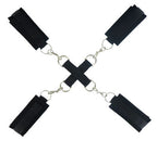 XR Brands Frisky Stay Put Cross BDSM Play Tie Restraints