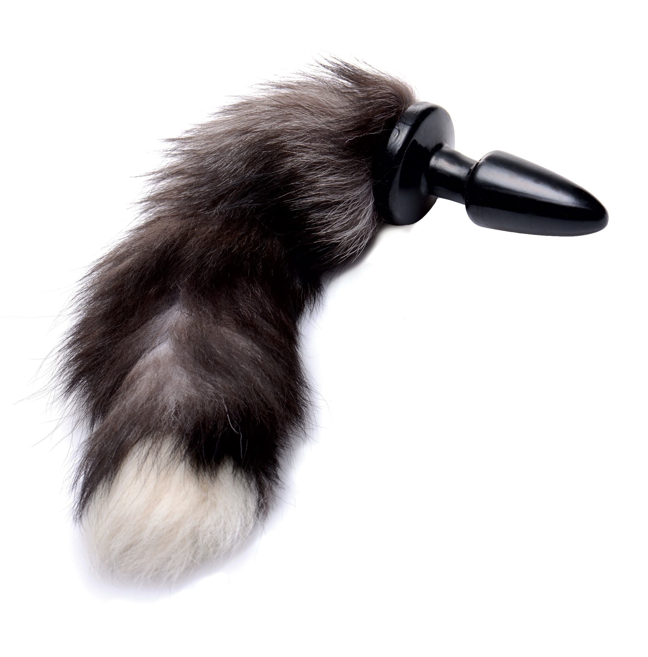 XR Brands Tailz Ultra Sexy Fox Tail Anal Plug Grey Secondary image