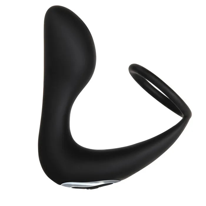 Adam & Eve Adam's Rechargeable Prostate Pleaser & C Ring Rechargeable Anal Plug With Cock Ring Adam & Eve