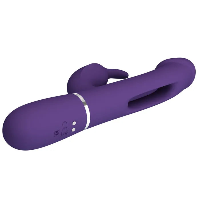 Party Up DAVID Swinging USB Rechargeable Rabbit Vibrator With Flicking Arm 23.2cm Party Up