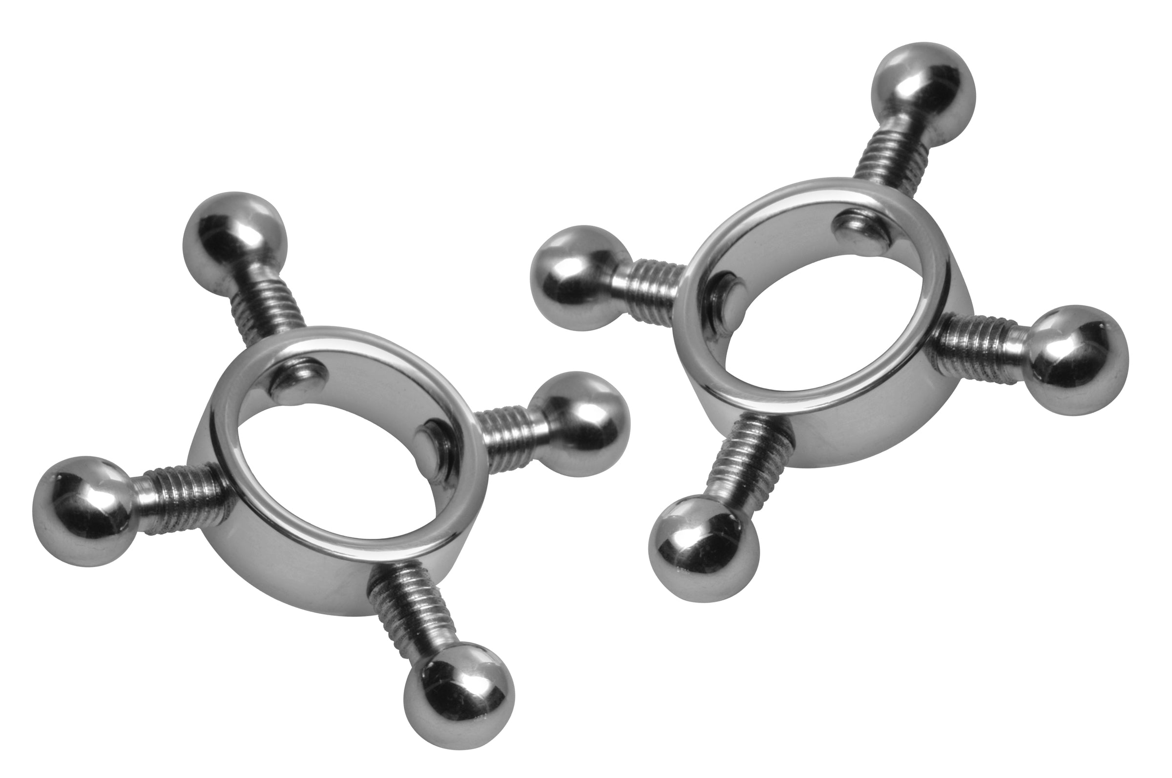 XR Brands Rings Of Fire Stainless Steel Nipple Press Set Main image