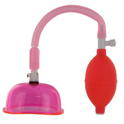 XR Brands Size Matters Vaginal Pump & Cup Set Pink Secondary image