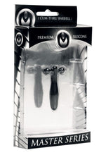 XR Brands Master Series Silicone Cum Thru Barbell Penis Plug