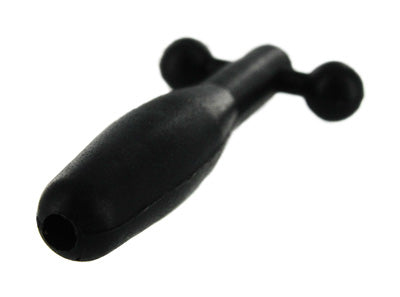 XR Brands Master Series Silicone Cum Thru Barbell Penis Plug