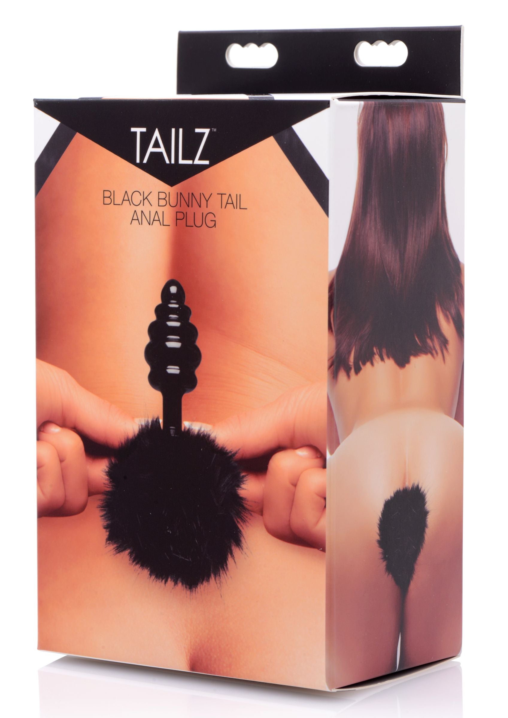 XR Brands Tailz Black Bunny Tail Anal Plug