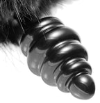 XR Brands Tailz Black Bunny Tail Anal Plug