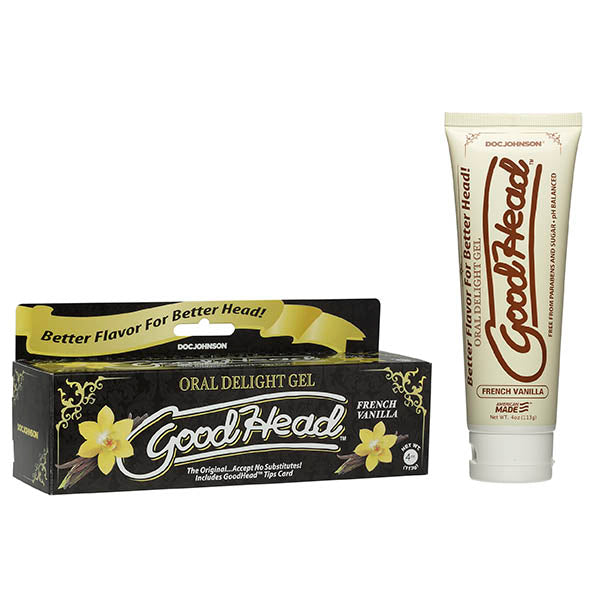 Doc Johnson GoodHead Oral Delight Gel French Vanilla Flavoured Oral Sex Lotion 113g Tube