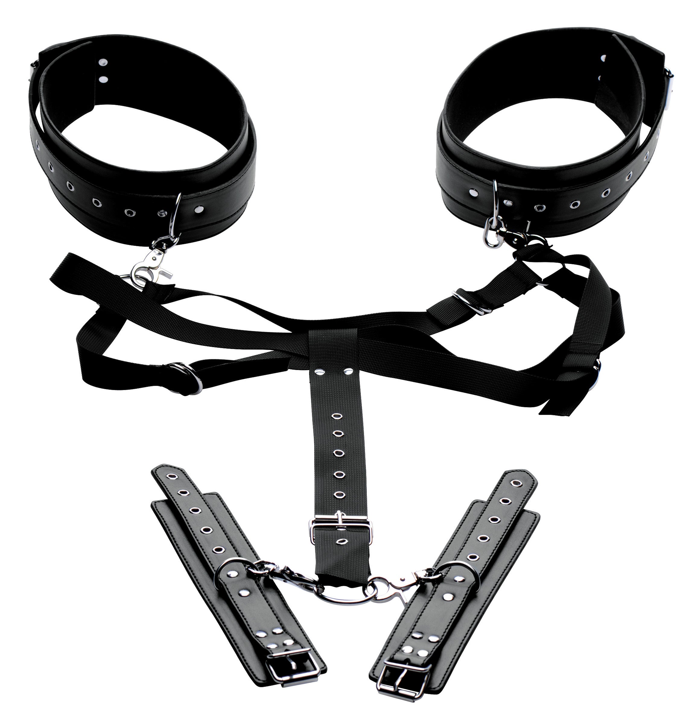 XR Brands Master Series Acquire Easy Access Thigh Harness Restraint Secondary image