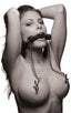 XR Brands Equine Silicone Bit Gag With Nipple Clamps