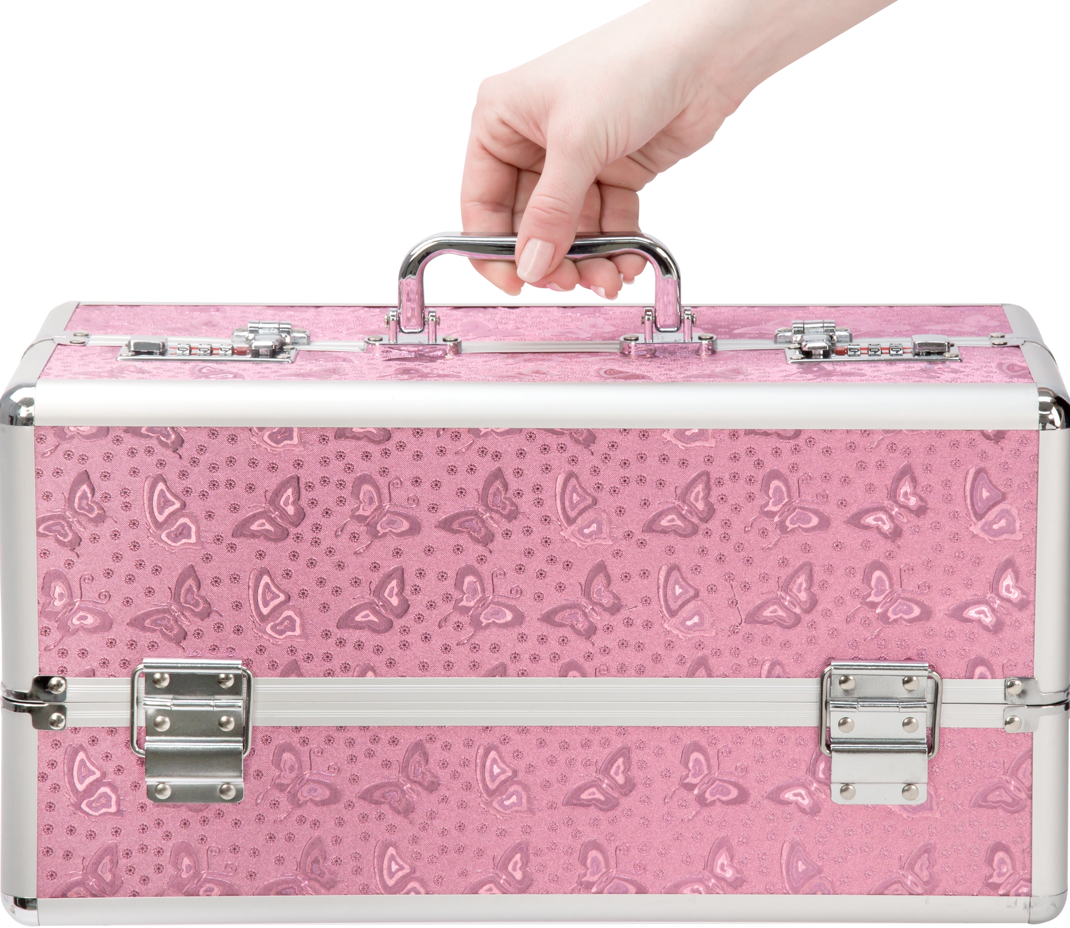 BMS Factory Lockable Large Vibrator Case Pink