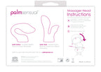 BMS Factory PalmSensual Massager Heads Pink (For use with PalmPower)
