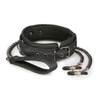 Easy Toys Fetish Collection Bondage Collar With Nipple Chains