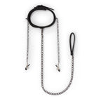 Easy Toys Fetish Collection Bondage Collar With Nipple Chains