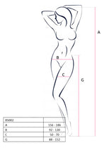 Passion Lingerie Womens Suspender Tights With Hearts OS Passion Lingerie