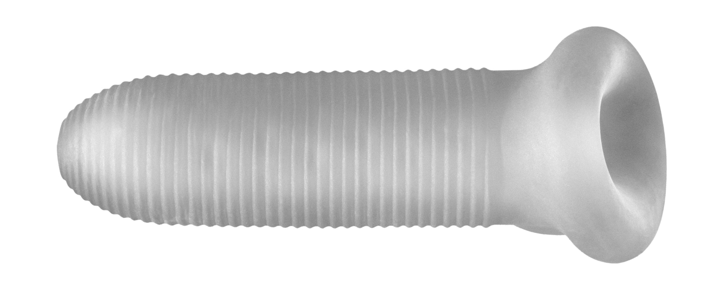 Perfect Fit Fat Boy Micro Ribbed Sheath Clear Secondary image