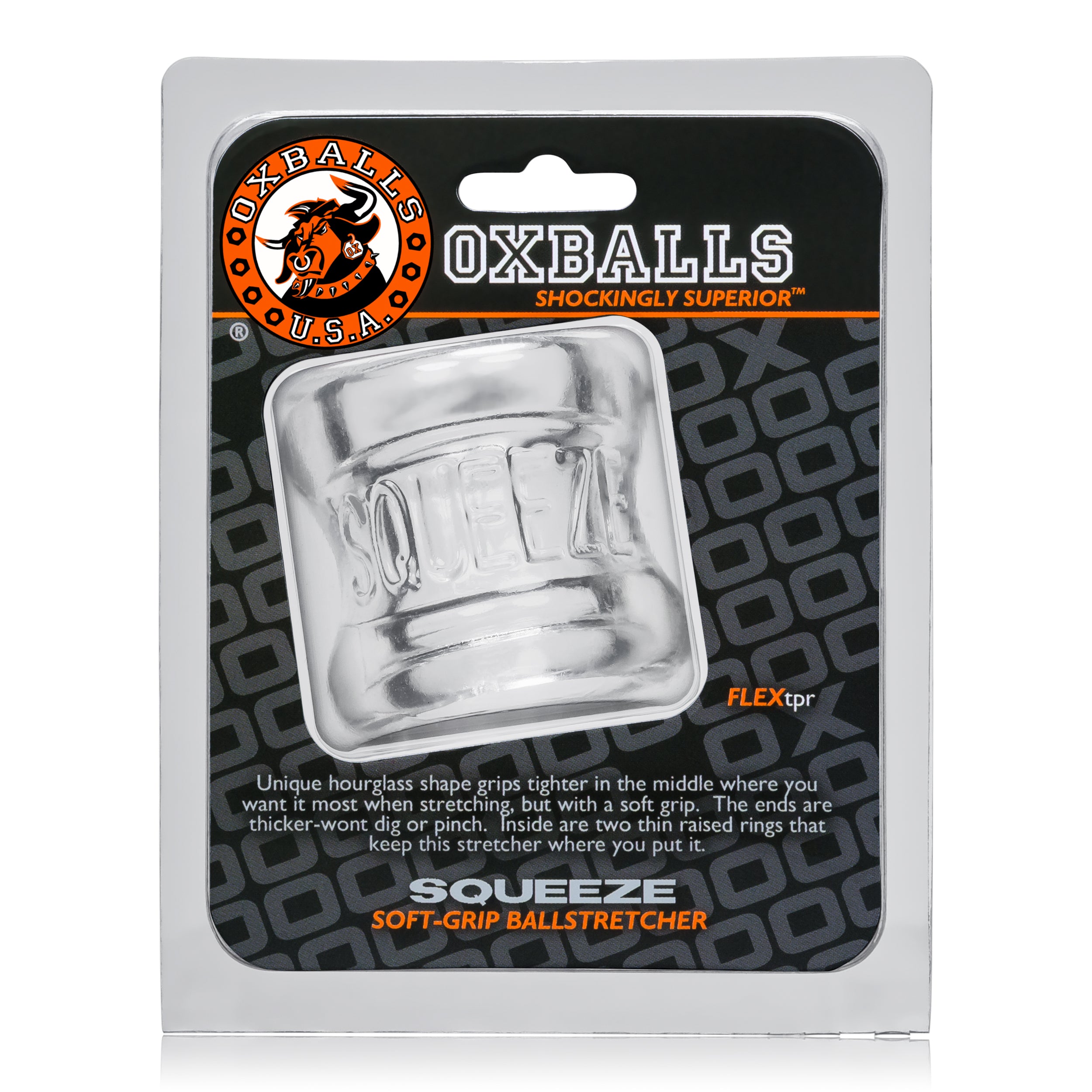 Oxballs Squeeze Ball Stretcher Clear