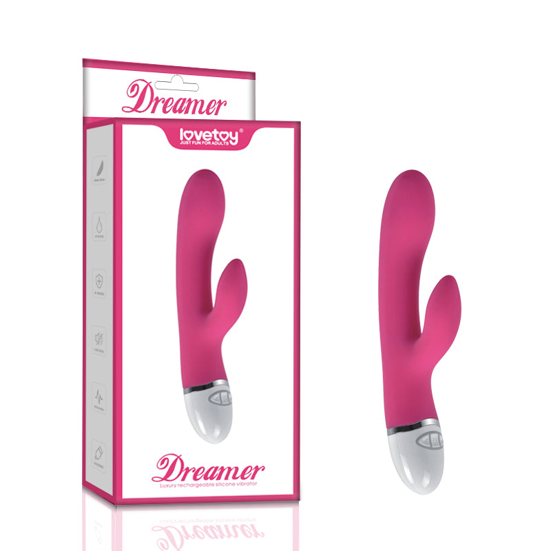 Lovetoy Dreamer 7 Mode Silicone Rechargeable Rabbit Vibrator Pink Main image