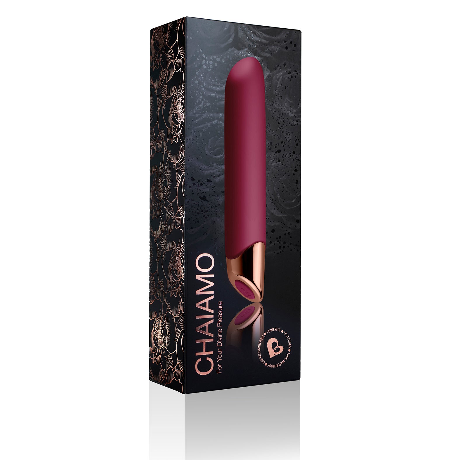 Rocks Off Chaiamo Rechargeable Burgundy Secondary image