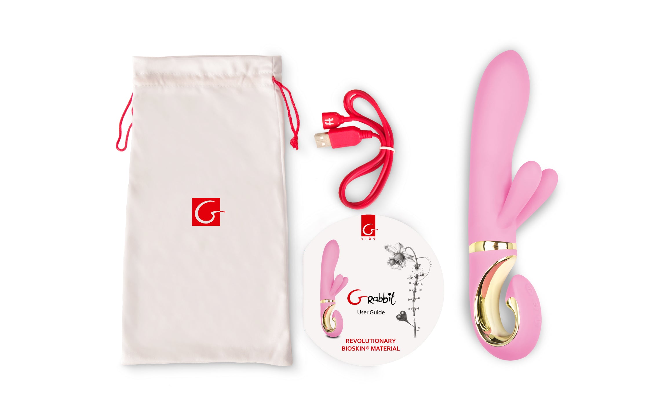 Gvibe Grabbit Candy Rabbit Vibrator Pink Secondary image