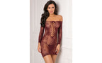 Rene Rofe Set The Mood Off The Shoulder Lace Bodysuit One Size Rene Rofe