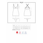 Obsessive Mesh & Lace Chemise & Thong Obsessive