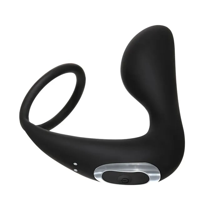 Adam & Eve Adam's Rechargeable Prostate Pleaser & C Ring Rechargeable Anal Plug With Cock Ring Adam & Eve
