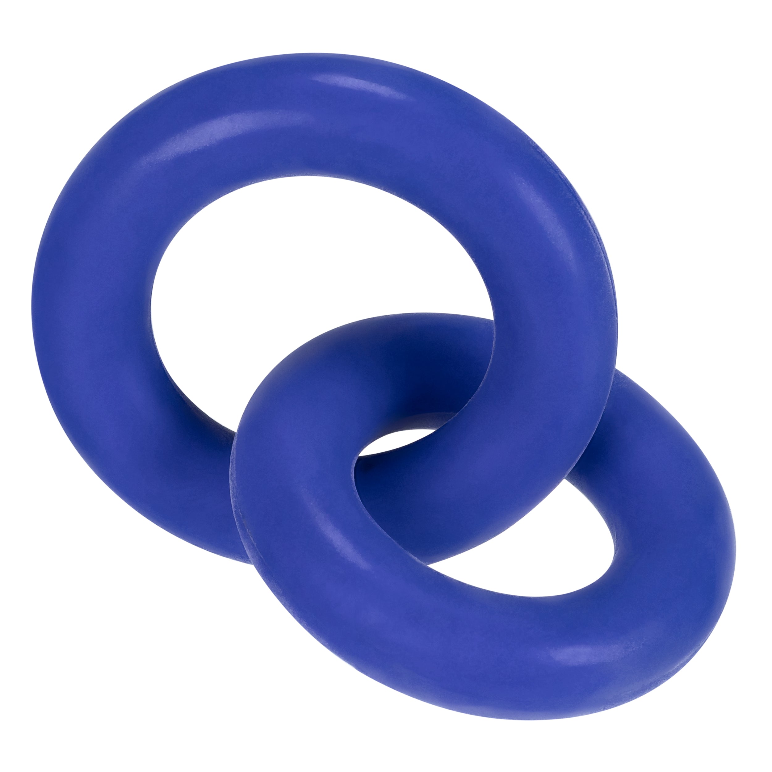 Hunkyjunk DUO Linked Cock & Ball Rings Cobalt Main image