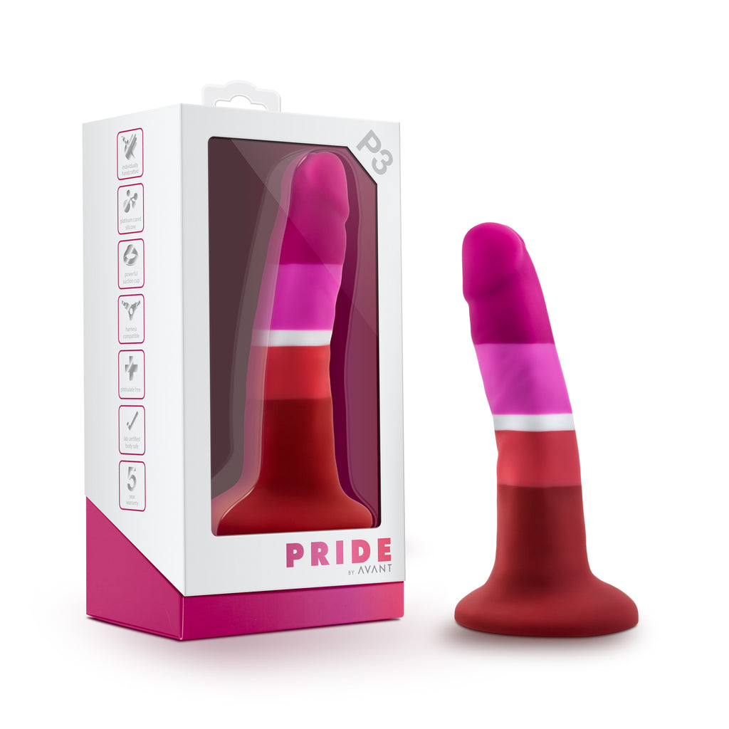 Blush Novelties Avant Pride P3 Beauty Silicone Dildo Blush Novelties