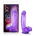 Blush Novelties B Yours Sweet N Hard 1 Realistic Dong With Balls Purple Blush Novelties