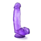 Blush Novelties B Yours Sweet N Hard 1 Realistic Dong With Balls Purple Blush Novelties