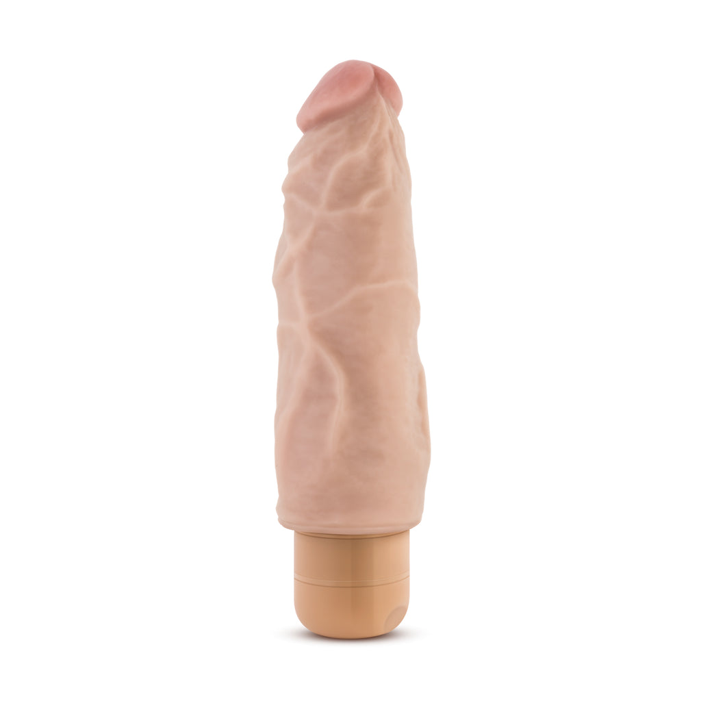 Dr Skin Cock Vibe 9 Vibrating Cock 7.5 Inch Beige Blush Novelties