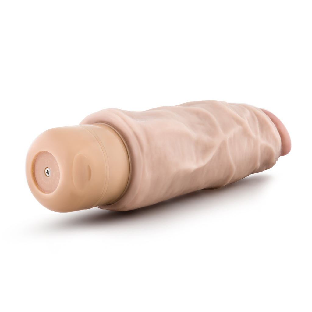 Dr Skin Cock Vibe 9 Vibrating Cock 7.5 Inch Beige Blush Novelties