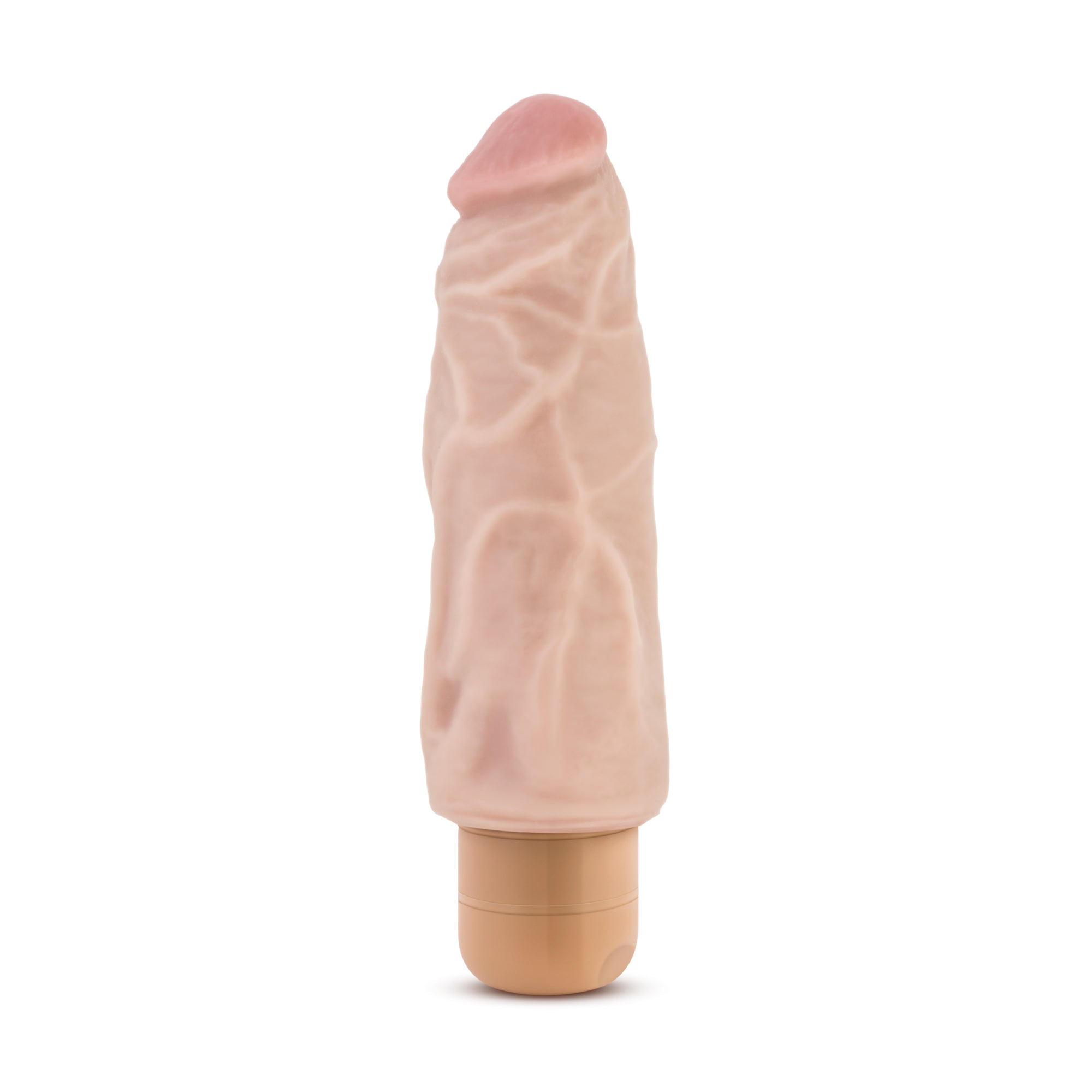 Dr Skin Cock Vibe 9 Vibrating Cock 7.5 Inch Beige Blush Novelties