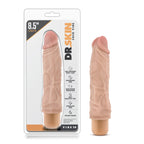 Dr Skin Cock Vibe 10 Vibrating Cock 8.5 Inch Beige Blush Novelties