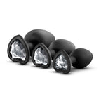 Blush Novelties Luxe Bling Plugs Training Kit With Clear Gems