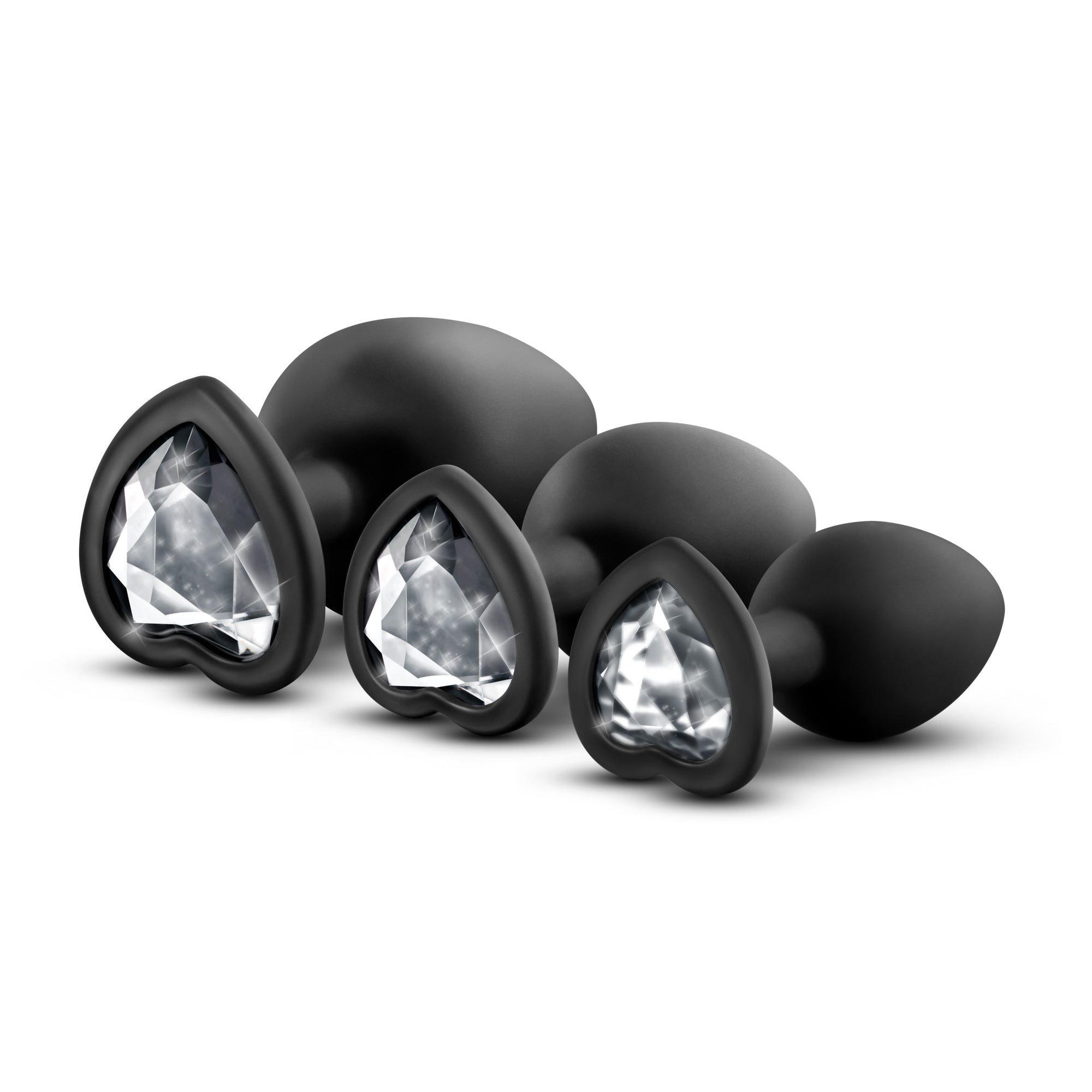 Blush Novelties Luxe Bling Plugs Training Kit With Clear Gems