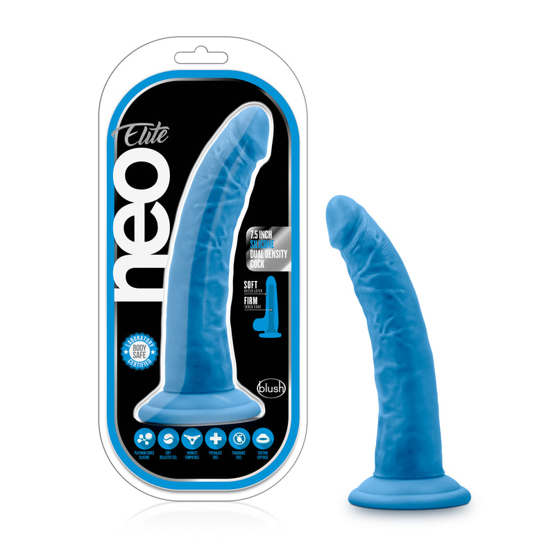 Blush Novelties Neo Elite Silicone Dual Density Cock 7.5 Inch