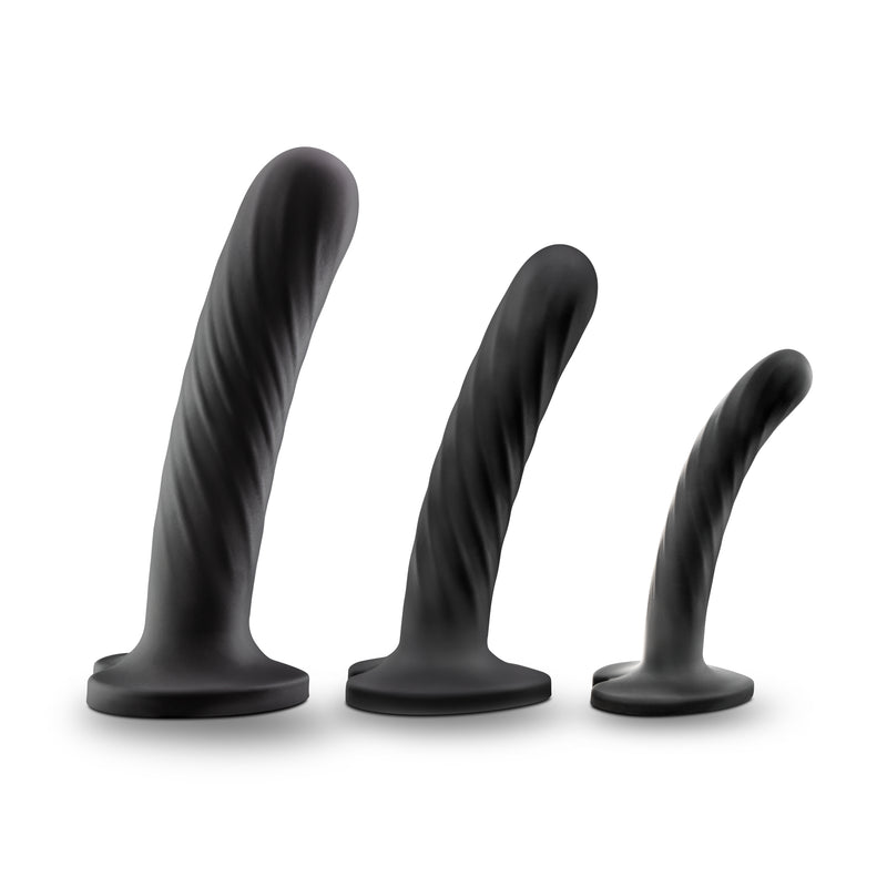 Blush Novelties Temptasia Twist Silicone Dildo Kit Set Of Three