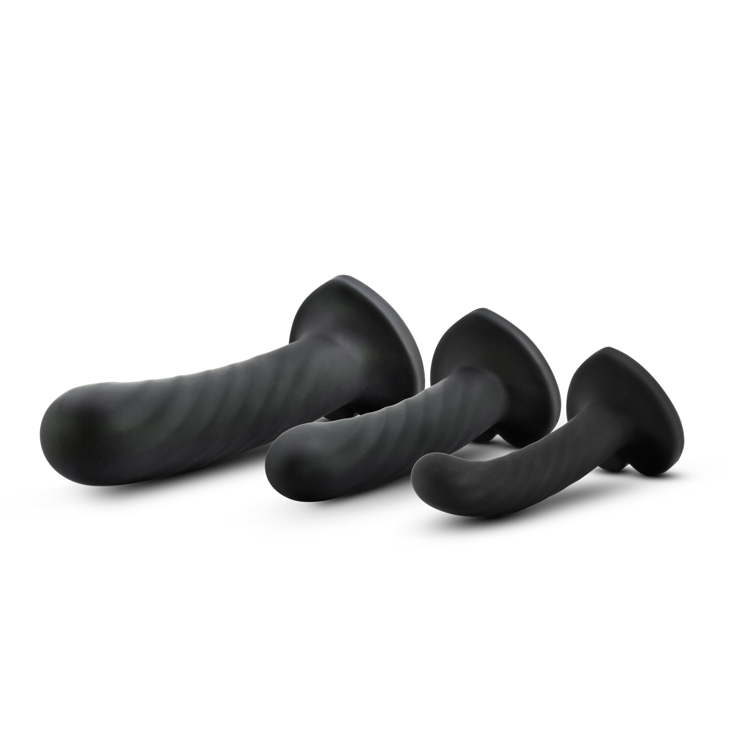 Blush Novelties Temptasia Twist Silicone Dildo Kit Set Of Three Blush Novelties