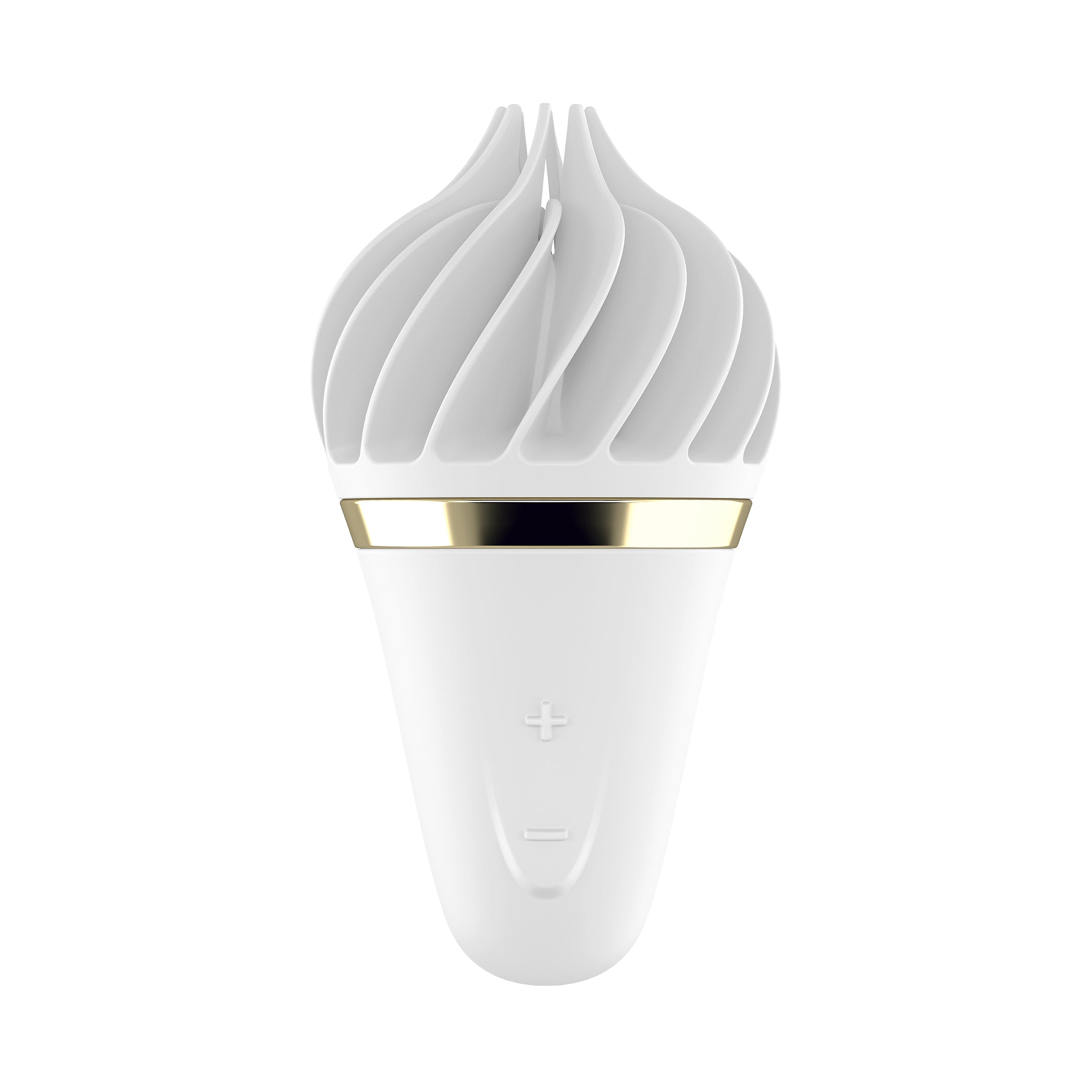 Satisfyer Sweet Treat Lay On Clitoral Vibrator White / Gold