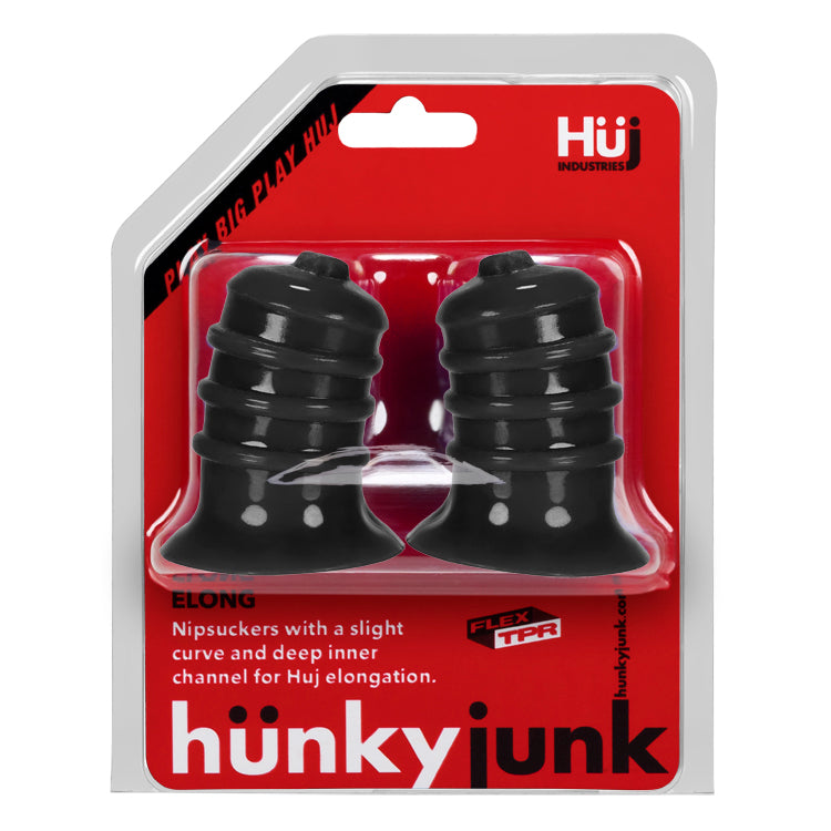 Hunkyjunk ELONG Wide Base Nipsucker Black Secondary image