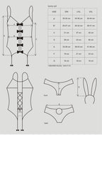 Obsessive Bunny Suit 4 Piece Womens Costume Obsessive
