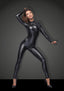 Noir Handmade - Sleek Wetlook Overall with Leash Accessory Noir Handmade