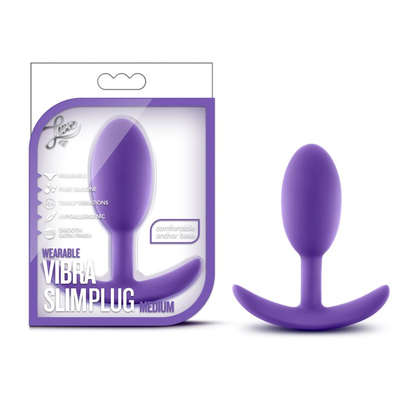 Luxe Wearable Vibra Slim Plug Medium Luxe